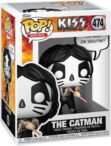 Funko Pop! Sayings: The Catman - (Rock and Roll All Nite) - KISS - Collectable Vinyl Figure - Gift Idea - Official Merchandise - Toys for Kids & Adults - Music Fans - Model Figure for Collectors in Saudi Arabia
