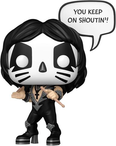 Funko Pop! Sayings: The Catman - (Rock and Roll All Nite) - KISS - Collectable Vinyl Figure - Gift Idea - Official Merchandise - Toys for Kids & Adults - Music Fans - Model Figure for Collectors in Saudi Arabia