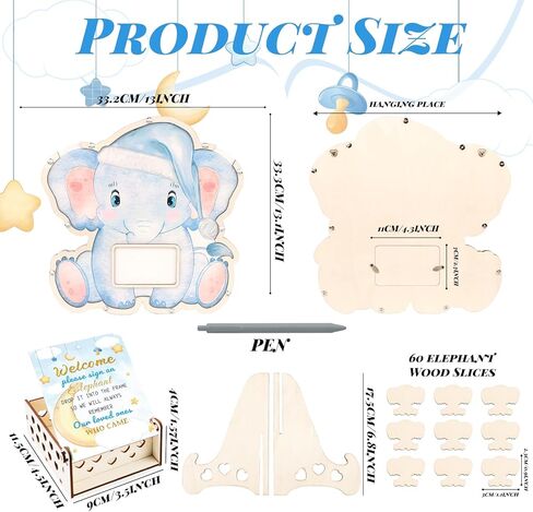 بدائل دفتر ضيوف ضيف استحمام الطفل - 63 PCS Berry Sweet Baby Shower Decoritation in Kuwait