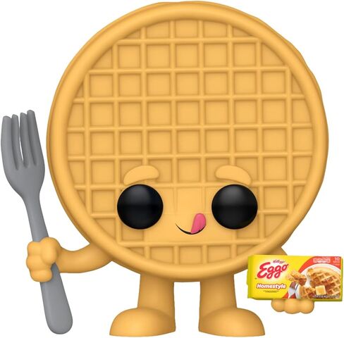 فونكو بوب! أيقونات الإعلان: Kelloggs - Eggo Waffle - Finyl Figure - فكرة الهدية - البضائع الرسمية - للأطفال والبالغين - مراوح أيقونات الإعلان - نموذج نموذج لهواة الجمع والعرض in Saudi Arabia