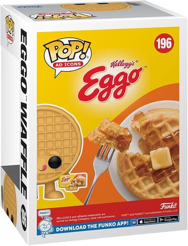 فونكو بوب! أيقونات الإعلان: Kelloggs - Eggo Waffle - Finyl Figure - فكرة الهدية - البضائع الرسمية - للأطفال والبالغين - مراوح أيقونات الإعلان - نموذج نموذج لهواة الجمع والعرض in Saudi Arabia