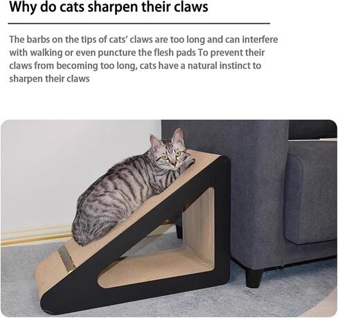 لوحة خدش Cat للجدار والأريكة ، 22.44 × 14.56 × 11.41 بوصة ورقة مموجة ، وظيفة خدش القط العمودي ، وسادة خدش متينة لشحذ المخلب ، غير التحطيم للقطط الداخلية in Kuwait