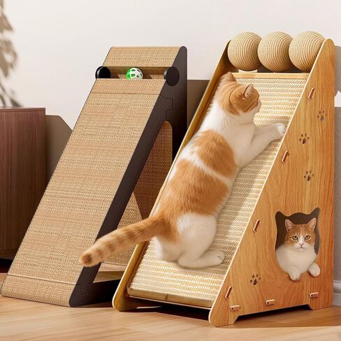 لوحة خدش Cat للجدار والأريكة ، 22.44 × 14.56 × 11.41 بوصة ورقة مموجة ، وظيفة خدش القط العمودي ، وسادة خدش متينة لشحذ المخلب ، غير التحطيم للقطط الداخلية in Kuwait