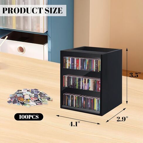 Anxiety Bookshelf Ornament Mini Bookshelf Miniature Library with 100pcs Mini Books, Mini Bookstore, Shake Off Your Anxiety, Bookmark or Pencil Holder Organizer for Book Lovers Home Decor (White) in Kuwait