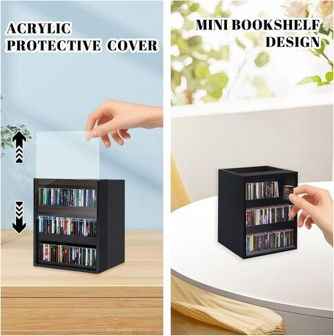 Anxiety Bookshelf Ornament Mini Bookshelf Miniature Library with 100pcs Mini Books, Mini Bookstore, Shake Off Your Anxiety, Bookmark or Pencil Holder Organizer for Book Lovers Home Decor (White) in Kuwait