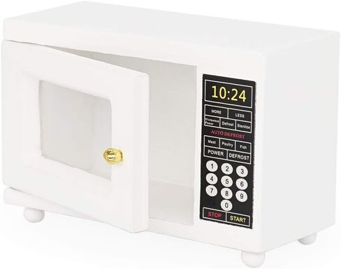 Odoria 1/12 Miniature Microwave Dollhouse Kitchen Accessories ، White in Saudi Arabia