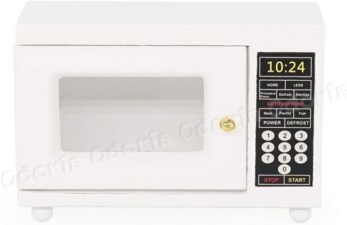 Odoria 1/12 Miniature Microwave Dollhouse Kitchen Accessories ، White in Saudi Arabia
