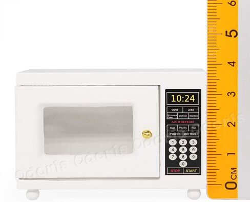 Odoria 1/12 Miniature Microwave Dollhouse Kitchen Accessories ، White in Saudi Arabia