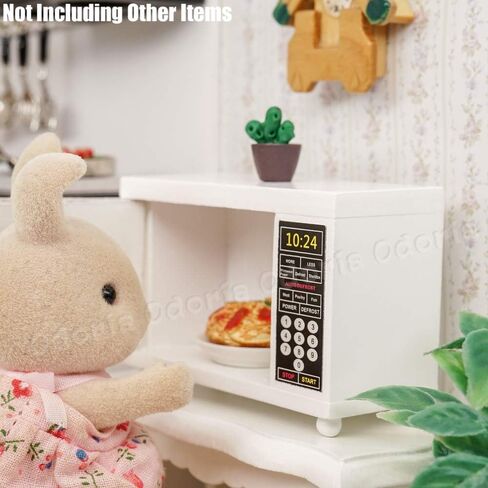 Odoria 1/12 Miniature Microwave Dollhouse Kitchen Accessories ، White in Saudi Arabia