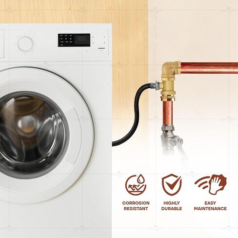 EVERFLOW WMT112S 1-1/2" BRASS WASHING MACHINE TEE WITH FIP TO SLIP JOINT CONNECTIONS in Saudi Arabia