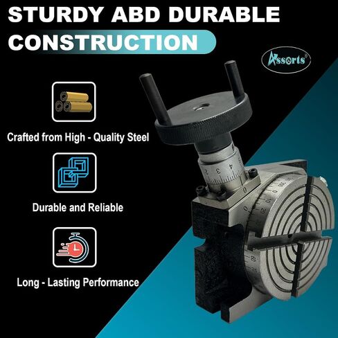 4" Inches (100 mm) 4 Slots Regular Rotary Table for Milling Machines in Saudi Arabia