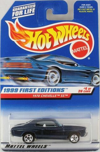 Hot Wheels '70 Chevy Chevelle SS 1999 First Editions Blue 1970 Chevelle SS 1:64 Scale Collectible Die Met Metal Toy Model #4/6 in Saudi Arabia