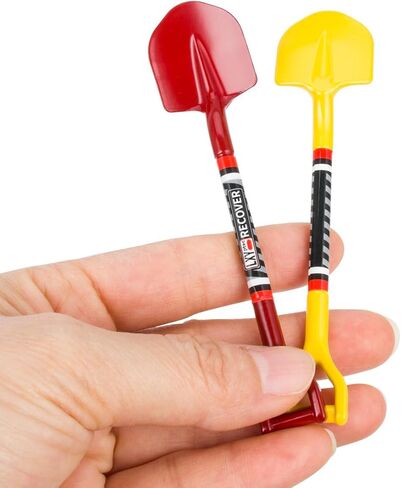 أدوات المجرفة المعدنية محاكاة الملحقات الزخرفية الزخارف المتوافقة مع Tamiya CC01 AXIAL SCX10 TRAXXAS RC4WD D90 D110 1/10 RC Crawler Truck Car (Black) in Kuwait