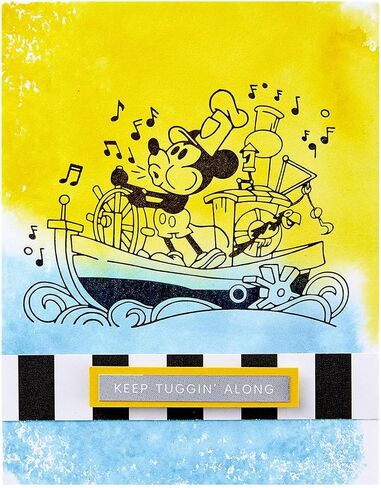 spellbinders Steamboat Willie Prosterpress Plate and Die Set ، 5 لوحات بطاقة Portspress in Saudi Arabia