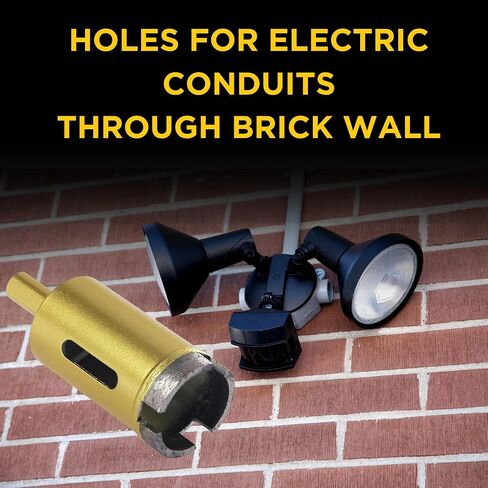 1 3/8 Diamond Concrete Hole Saw Masonry Core Drill Bit Heavy Duty for Brick, Cinder Block, Pavement, Foundation Walls, Concrete Standard Drill Shank 1-3/8 inch in Saudi Arabia