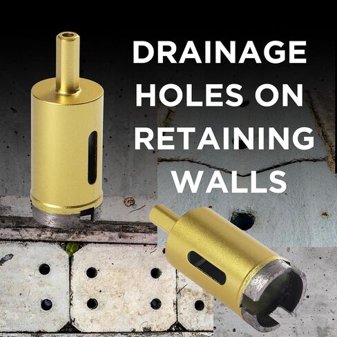 1 3/8 Diamond Concrete Hole Saw Masonry Core Drill Bit Heavy Duty for Brick, Cinder Block, Pavement, Foundation Walls, Concrete Standard Drill Shank 1-3/8 inch in Saudi Arabia