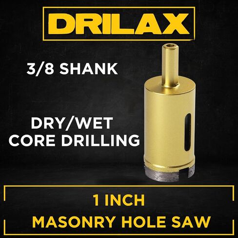 1 3/8 Diamond Concrete Hole Saw Masonry Core Drill Bit Heavy Duty for Brick, Cinder Block, Pavement, Foundation Walls, Concrete Standard Drill Shank 1-3/8 inch in Saudi Arabia