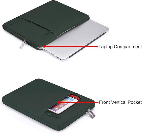 MOSISO Compatible with MacBook Air 15 inch Case 2023 Release A2941 M2 Chip, Plastic Hard Shell&Vertical Sleeve Bag&Keyboard Cover&Screen Protector&Storage Bag, Emerald Green in Saudi Arabia