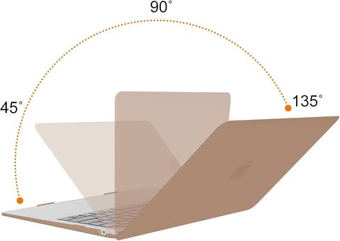 MOSISO Compatible with MacBook Air 13 inch Case 2022-2018 A2337 M1 A2179 A1932, Plastic Hard Shell&Puffy Horizontal Laptop Bag with Small Case&Keyboard Cover&Screen Protector&Storage Bag, Caramel Brow in Saudi Arabia