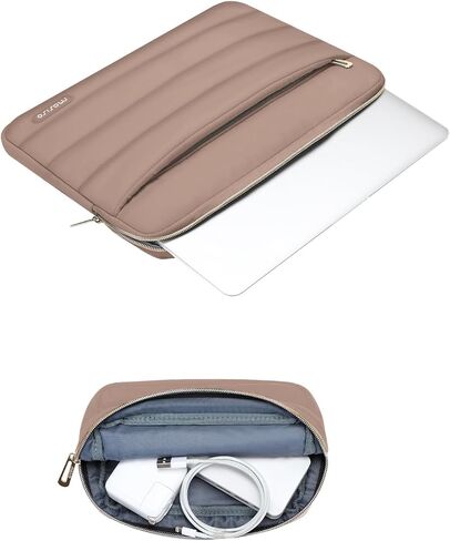 MOSISO Compatible with MacBook Air 13 inch Case 2022-2018 A2337 M1 A2179 A1932, Plastic Hard Shell&Puffy Horizontal Laptop Bag with Small Case&Keyboard Cover&Screen Protector&Storage Bag, Caramel Brow in Saudi Arabia