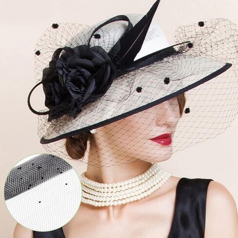 BENECREAT 2.18 Yards Birdcage Veil Netting Fabric, 17.7inch Wide Russian Millinery Netting Organza Tulle Fabric Black Net Mesh Hat Veil for Wedding, Dress Decoration in Saudi Arabia