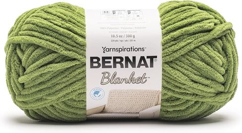 Bernat Blanket BB Fern Yarn - 2 Pack of 300g/10.5oz - 100% Polyester - #6 Super Bulky - 220 Yards - Knitting/Crochet in Saudi Arabia