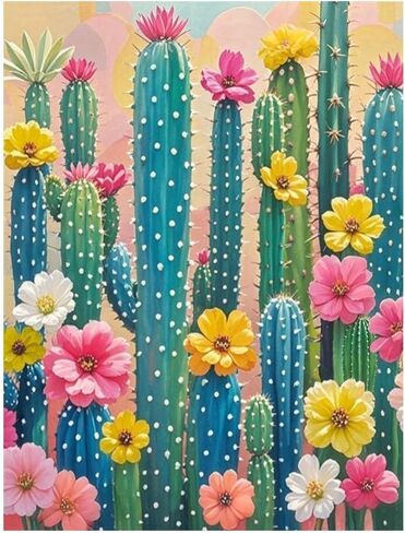 طلاء Acioppl بأرقام للبالغين المبتدئين Iris Flower DIY مجموعات الطلاء الأكريلي in Saudi Arabia