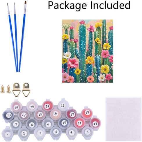طلاء Acioppl بأرقام للبالغين المبتدئين Iris Flower DIY مجموعات الطلاء الأكريلي in Saudi Arabia