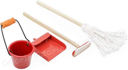 Odoria 1/12 Miniature MOP Ducket Cleaning Tools Dollhouse Accessories in Saudi Arabia