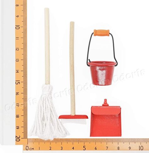 Odoria 1/12 Miniature MOP Ducket Cleaning Tools Dollhouse Accessories in Saudi Arabia