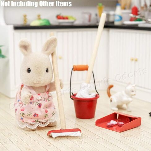 Odoria 1/12 Miniature MOP Ducket Cleaning Tools Dollhouse Accessories in Saudi Arabia