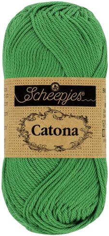 Scheepjes Catona 50 G (1.76 OZ) خيوط القطن - Emerald (Color 515) - 1 Ball in Saudi Arabia