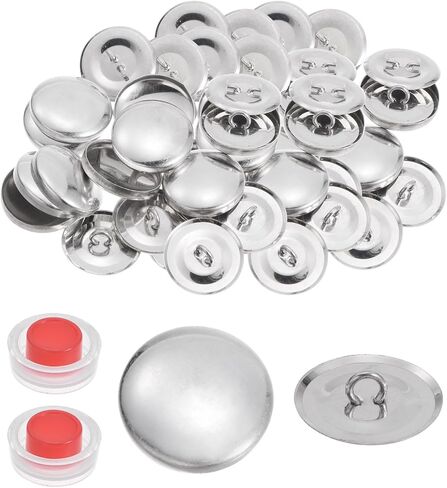 Harfington 40 Sets Self Cover Button Button 23mm Aluminium Button مع 2 أدين in Saudi Arabia