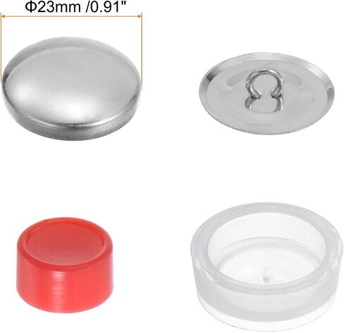 Harfington 40 Sets Self Cover Button Button 23mm Aluminium Button مع 2 أدين in Saudi Arabia