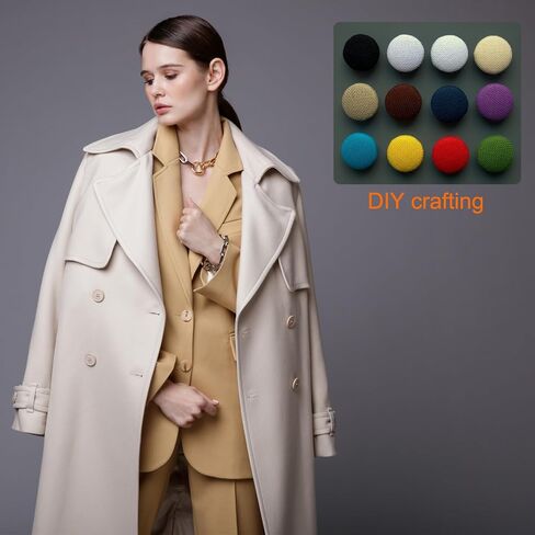 Harfington 40 Sets Self Cover Button Button 23mm Aluminium Button مع 2 أدين in Saudi Arabia