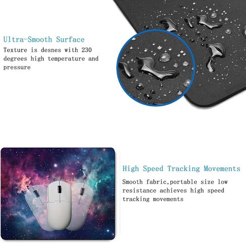Mouse Pad,Baby Black Cat,Kawaii Anime Cat Mousepad for Wireless Mouse,Cute Desk Accessories,Travel Mousepad with Non-Slip Rubber Base,Gaming Mouse Pad in Saudi Arabia