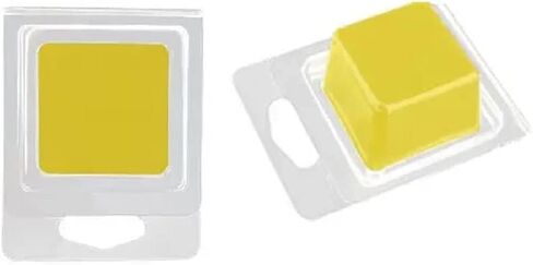 1 أوقية. Pet Plastic Cube Clamshell (100 pcs) مثالية لعينات من ذوبان الشمع أو الصابون الصغيرة. in Saudi Arabia
