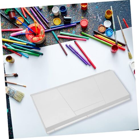Art Paint Box Watercolor Folding Mixing Box Cover Compartments Organizer for School in Saudi Arabia