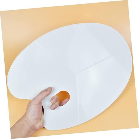 Homoyoyo 3pcs Mixing Tray Paint Palette for Watercolor Oil Gouache for Artists Boys and Girls Crafts Oval Shape in Saudi Arabia