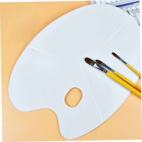 Homoyoyo 3pcs Mixing Tray Paint Palette for Watercolor Oil Gouache for Artists Boys and Girls Crafts Oval Shape in Saudi Arabia