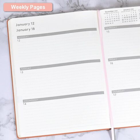 2025-2026 Planner - يوليو 2025 - يونيو 2026 ، مخطط 2025-2026 يوميًا وشهريًا ، 8.5 "× 11" ، حامل القلم ، ملصقات تقويمية ، جيب ، 25 صفحة ملاحظات ، غطاء جلدي مزيف ، ورق مميز A4 in Kuwait