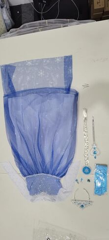 Girls Princess Dress with Crown Magic Wand Cape Princess Costumes for Party Cosplay3-9 in Kuwait