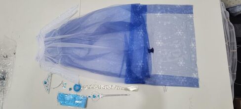 Girls Princess Dress with Crown Magic Wand Cape Princess Costumes for Party Cosplay3-9 in Kuwait