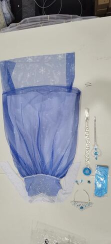 Girls Princess Dress with Crown Magic Wand Cape Princess Costumes for Party Cosplay3-9 in Kuwait