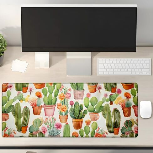 مجموعة صبار الألعاب هدايا لوحة الفأر 31.5 "× 11.8" ، القاعدة المطاطية غير المنقولة مموز موسى لأجهزة الكمبيوتر ديكور ملحقات المنزل كمبيوتر المحمول ، وسادة الماوس ، لوحة مكتب لوحة المفاتيح in Kuwait