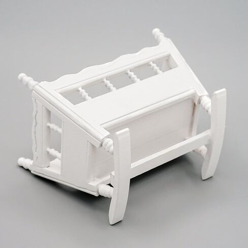 Odoria 1/12 Miniature Baby Cradle Dollhouse Excessories in Saudi Arabia