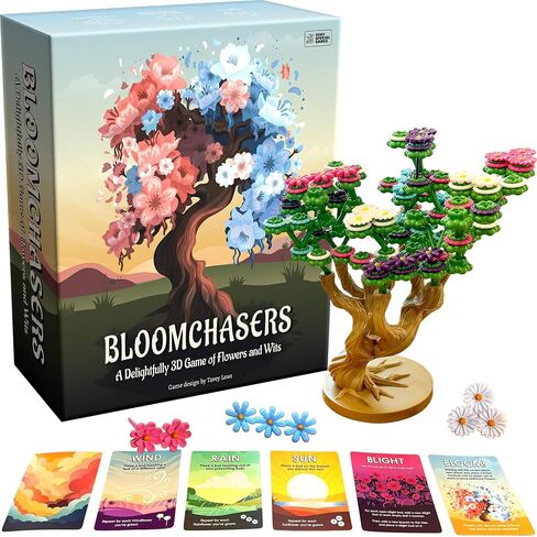 Bloomchasers 3D Flower Stacking Tree Building Game للعائلات والبالغين ، استراتيجية الضوء ، جميلة ، ممتعة وتنافسية ، توسع الأساس + ، 1-6 لاعبين ، 12 عامًا in Saudi Arabia