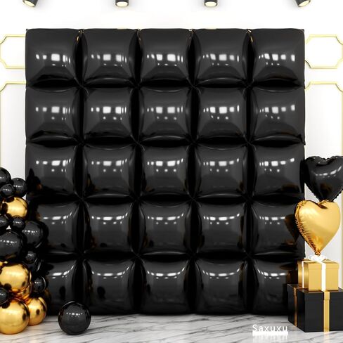 جدار بالون أرجوانية وخلايا مربعة معدنية ، 19 بوصة ، 19 بوصة من جانب البالونات مربعة على الوجهين ، طقم قوس النفق للبكالوريوس ، زفاف ، عيد ميلاد للبنات ، زخارف حفل الذكرى السنوية in Kuwait