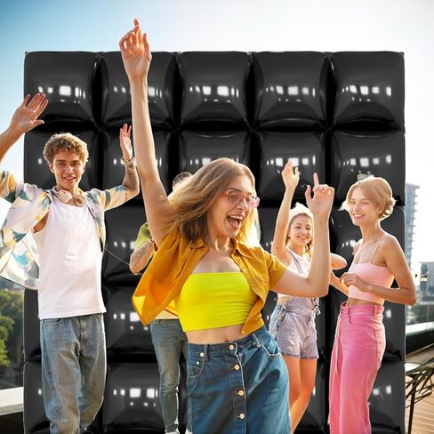 جدار بالون أرجوانية وخلايا مربعة معدنية ، 19 بوصة ، 19 بوصة من جانب البالونات مربعة على الوجهين ، طقم قوس النفق للبكالوريوس ، زفاف ، عيد ميلاد للبنات ، زخارف حفل الذكرى السنوية in Kuwait