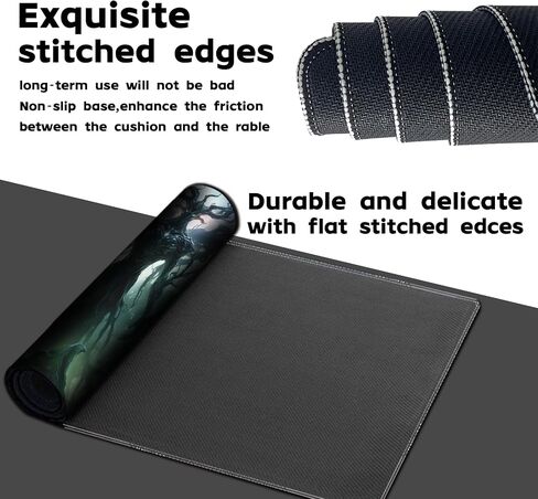 Playmat Board Game MTG Duel Playmat Trading Card 23.6 x 13.8in Game Mat Stitching Edges Compatible for TCG CCG RPG OCG with Card Zones + Including Storage Bags (Skull Land,No Zone) in Kuwait